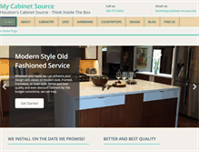 Tablet Screenshot of my-cabinet-source.com